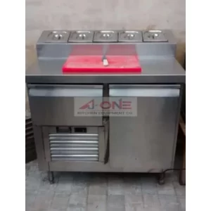 Stainless Steel Pizza Topping Preparation Counter