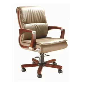 Leather Wooden GP 102 Office Chair