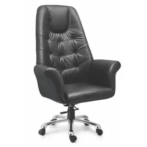 Metro Black Leather Director Chair, For Office