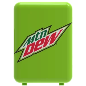 Mountain Dew New 6 Can Mini Capacity Cooler, MIS134MD, Green, Compact Design, Reversible Door, 9.5 Inches
