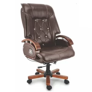 brown leather ceo chair