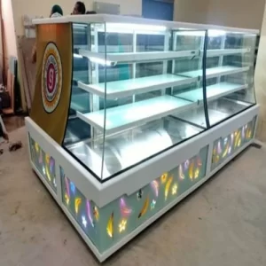 stainless steel bakery display counter