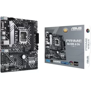 ASUS Prime H610M A D4 CSM LGA 1700 Micro ATX Motherboard DDR4