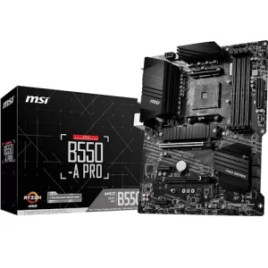 MSI B550 A PRO ProSeries Motherboard, AMD AM4, DDR4, ATX