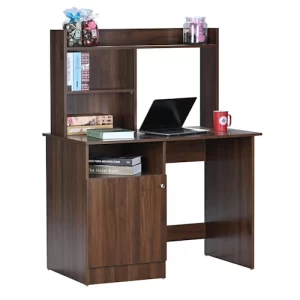 Engineered Wood Study & Computer Table and Office Desk (Walnut, Matte Finish)