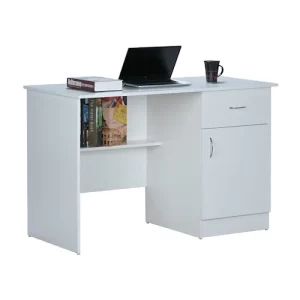Engineered Wood Study & Computer Table and Office Desk (White, Matte Finish)