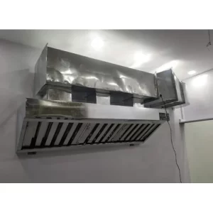 Wall Mounted Silver Kitchen Exhaust Hood