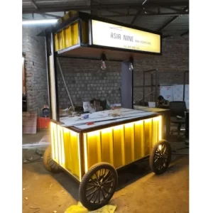 Mild Steel Tea Food Cart