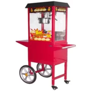 electric popcorn machine with cart